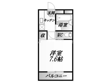 アメニティ・ロード(1K/3階)の間取り写真