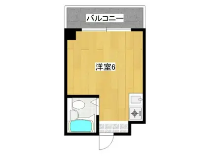 ジオナ柴島Ⅲ(ワンルーム/2階)の間取り写真