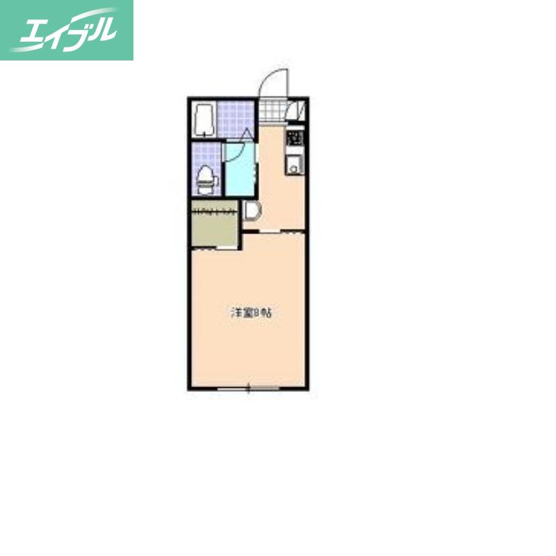 サクラメント(1K/1階)の間取り写真