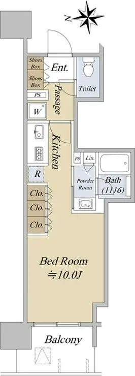 THE ASAKUSA RESIDENCE 2階階 間取り