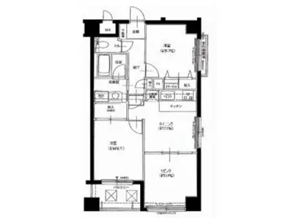 ナイスアーバン堤下(2LDK/4階)の間取り写真