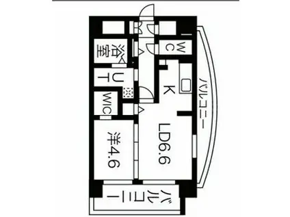 シェソワ東桜(1LDK/6階)の間取り写真