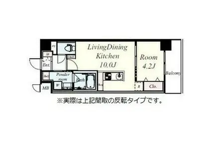 SGSA STAGE(1LDK/6階)の間取り写真