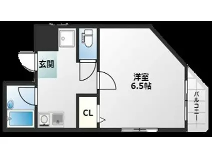 BILANCIA(1K/2階)の間取り写真