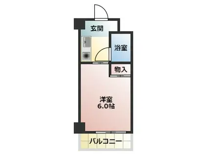 エクセレント忍ヶ丘(1K/5階)の間取り写真