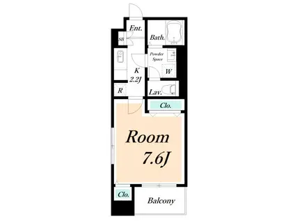 セイバリー西葛西I(1K/3階)の間取り写真