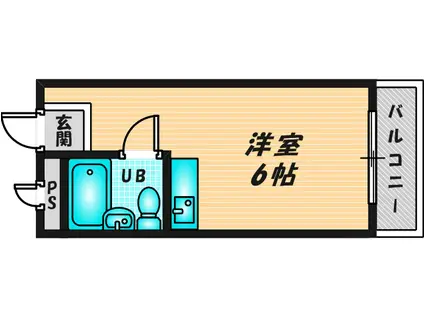 プレアール菱屋西(ワンルーム/2階)の間取り写真