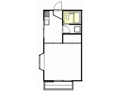 メゾンサンシティ(1K/2階)の間取り写真