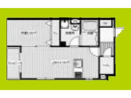 恵我ノ荘マンション(1LDK/1階)の間取り写真