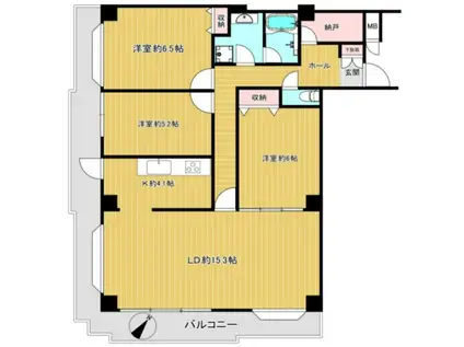 タック練馬北町(3LDK/2階)の間取り写真