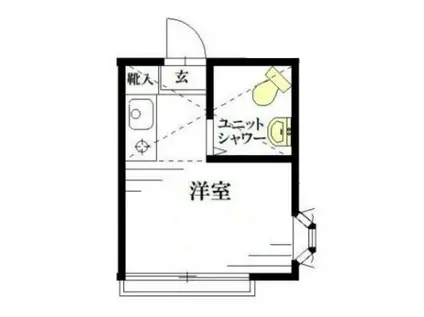 ライブコア練馬(ワンルーム/2階)の間取り写真