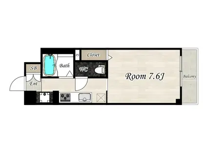 CHUOBUILDING(1K/2階)の間取り写真