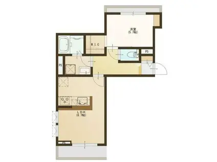 PARTENZA松波さくら通(1LDK/3階)の間取り写真