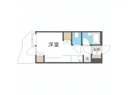 サンシャインシティー21(ワンルーム/5階)の間取り写真