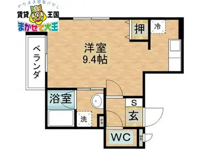 コート・さくら(ワンルーム/6階)の間取り写真