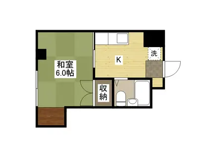 ルタンビル(ワンルーム/3階)の間取り写真