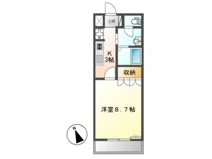 LEGACY(1K/1階)の間取り写真