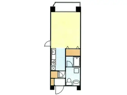 ハーベストヒルズ溝の口II(ワンルーム/3階)の間取り写真