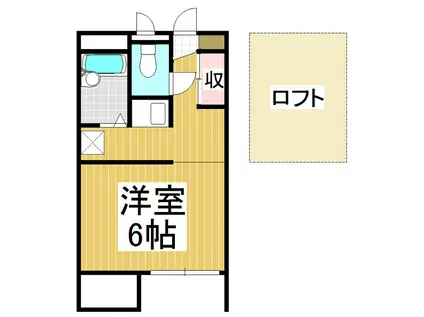 グランデ南高田(1K/1階)の間取り写真