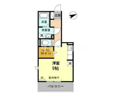 グランデル・エヌ(ワンルーム/3階)の間取り写真