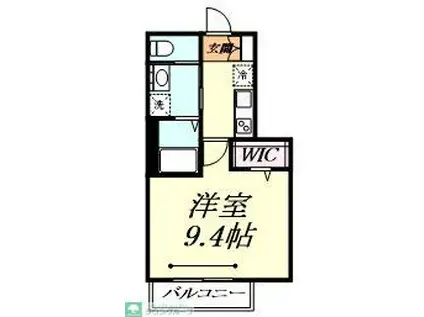 プリムローズ元町(1K/3階)の間取り写真