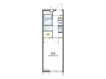 レオパレス東荘園(1K/1階)の間取り写真