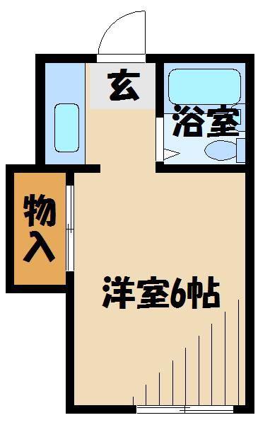 NKハイツ(1K/1階)の間取り写真