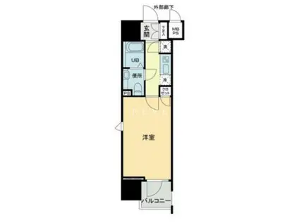 パトリア九段下(1K/9階)の間取り写真