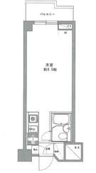 三越ゼームス坂マンション(ワンルーム/4階)の間取り写真
