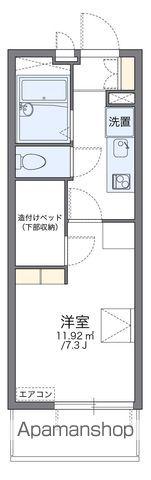 レオパレス池上新町(1K/1階)の間取り写真