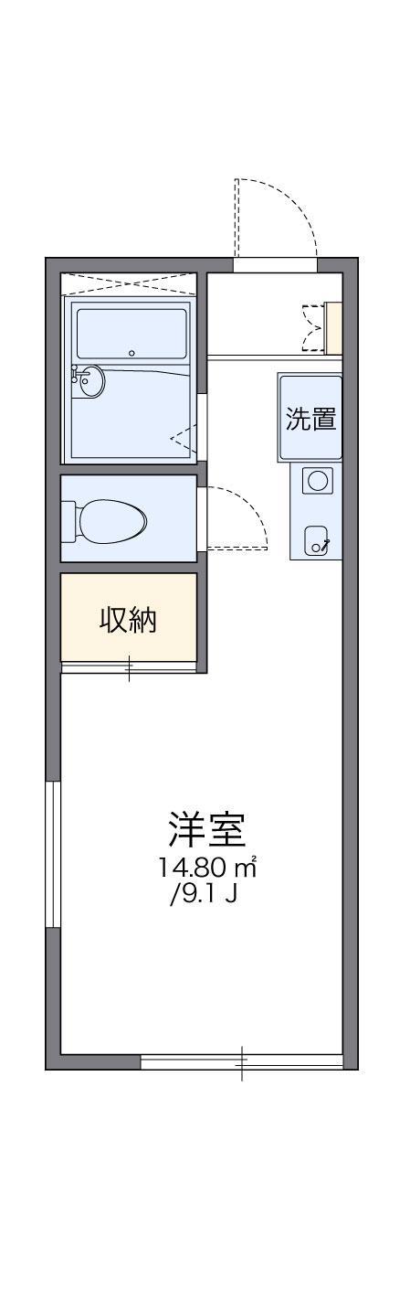 レオパレス南条(1K/2階)の間取り写真