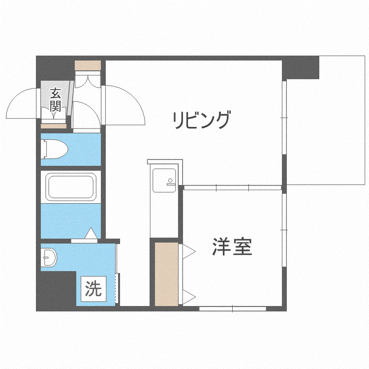 モルティーニ表参道(1LDK/8階)の間取り写真