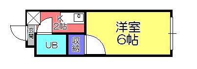 コープセントラI・II(1K/3階)の間取り写真