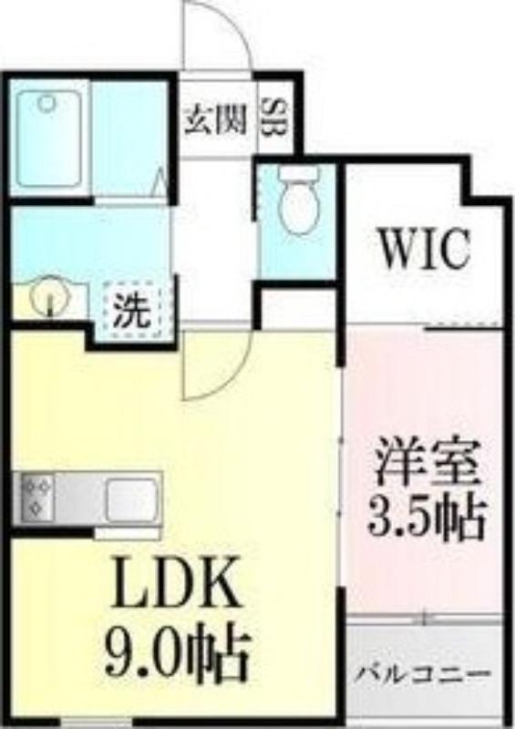BLANC (1LDK/1階)の間取り写真