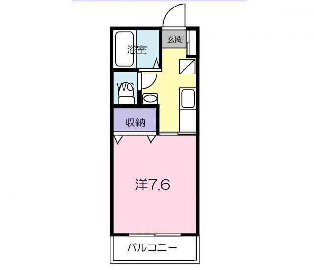 コンフォルトC(1K/1階)の間取り写真