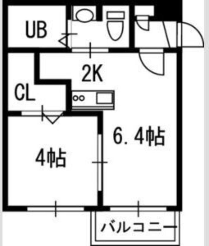 VILLAGE北大通壱番館(1LDK/5階)の間取り写真