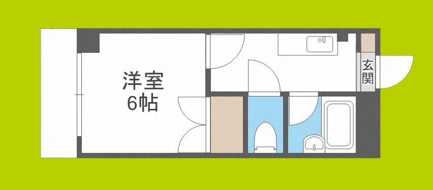 DS今市(1K/1階)の間取り写真