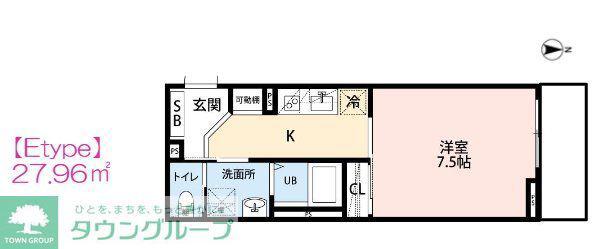 NAGI BASE-凪-(1K/1階)の間取り写真