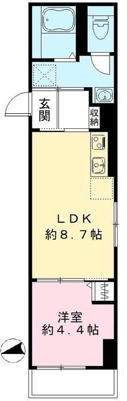 GRASIAS CAMINO(1LDK/2階)の間取り写真