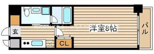 URBAN FLATS中之島(1K/2階)の間取り写真