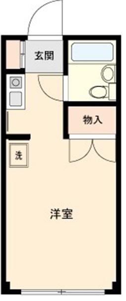 S方南町(ワンルーム/1階)の間取り写真