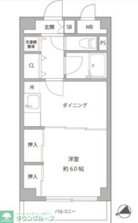 ケントコート藤沢妙善寺(2SDK/1階)の間取り写真