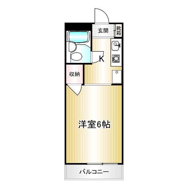 マーシャルハイツ杉並2号棟(1K/2階)の間取り写真