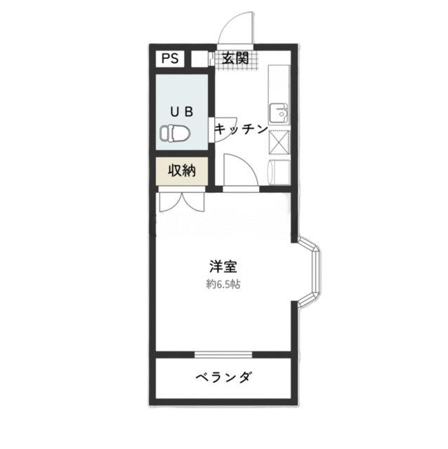 サンレイプラザ(1K/2階)の間取り写真
