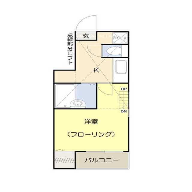 SAKURA一番館(1K/1階)の間取り写真