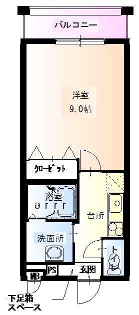 フジパレス新深江III番館(1K/3階)の間取り写真