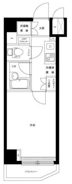ルーブル明大前(1K/6階)の間取り写真