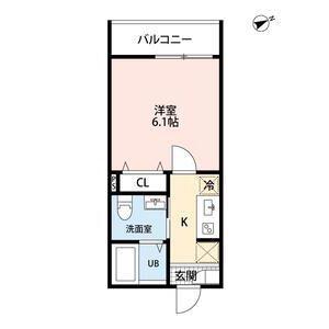 HALE MOANA 一橋学園(1K/3階)の間取り写真