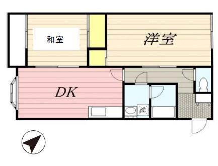 サンライズ関道(3DK/3階)の間取り写真