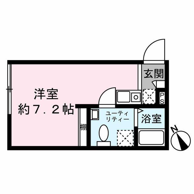 FORTUNA堀切(ワンルーム/2階)の間取り写真